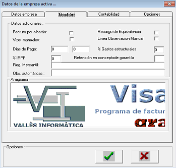 Programa facturacion gratis Visajet. Logo propio cambiado.